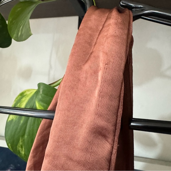 NWT Zara Brown Draped Satin Effect Top - Picture 11 of 15